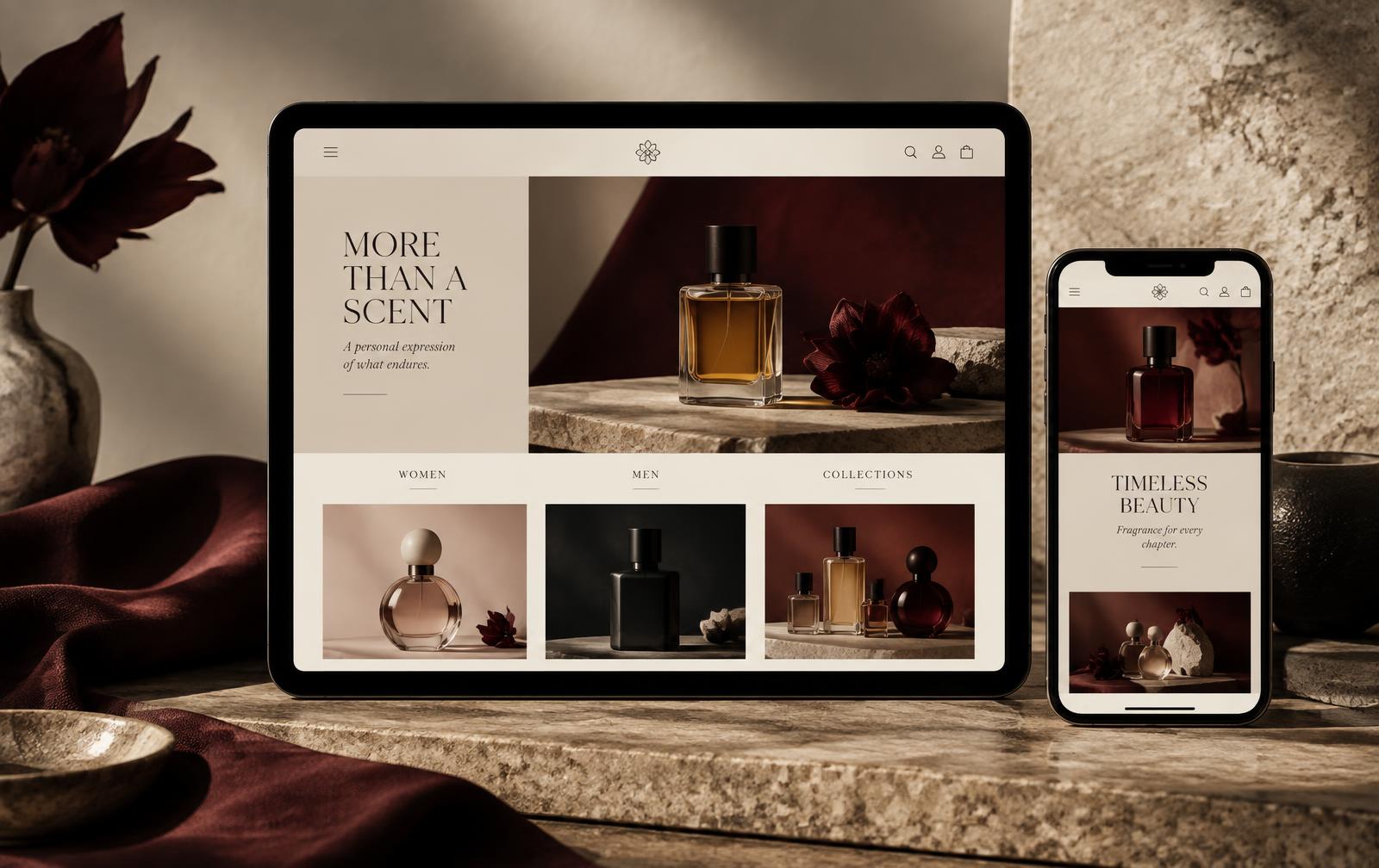 JIS Beauty & Fashion website and product presentation